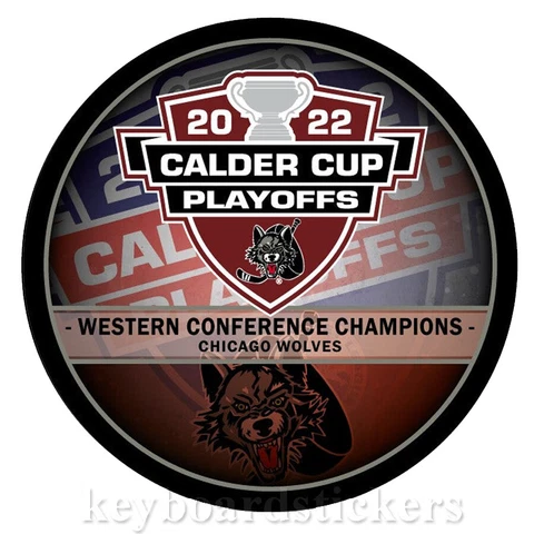 Chicago Wolves 2022 AHL Calder Cup Playoffs Western Conference Champions Puck Cover