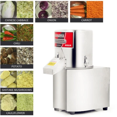 110V Stainless Steel Electric Vegetable Chopper Cutter Commercial Food Processor - Image 1 of 4