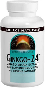 Source Naturals - Ginkgo-24 60 mg 120 Tablets - Picture 1 of 1