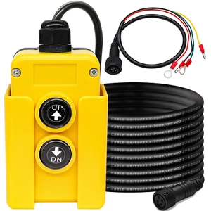 4 Wire Dump Trailer Remote Control Switch 12V DC - Industrial Pushbutton up down - Picture 1 of 12