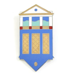 Vintage ACME Studio “Folly” Enamel Brooch by Architect STANLEY TIGERMAN - NEW - Picture 1 of 4