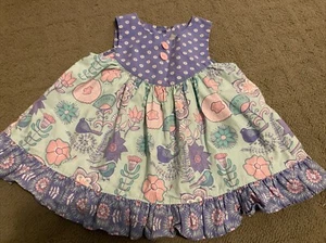 Girls Dress Size 4/5 By Eleanor Rose Floral Boutique Whimsical Garden - Picture 1 of 7
