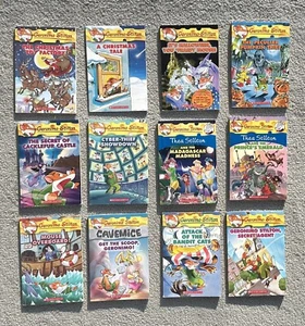 Lot of 12 Geronimo Stilton PB Youth Chapter Books by Thea Stilton Mixed Fantasy - Foto 1 di 22
