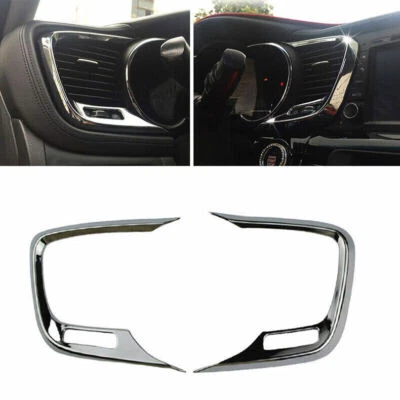 For Kia Optima 2011-2015 Chrome interior Dash side AC Air Outlet Vent cover trim Foto 1 de 4