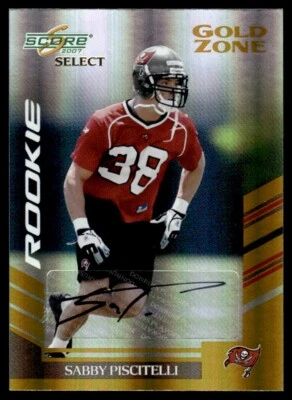 2007 Score Select Autographs Gold Zone Sabby Piscitelli Auto RC /40 Bucs #426 - Image 1 of 2