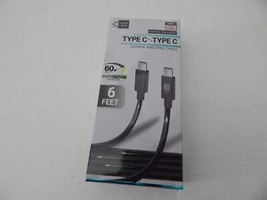 Case Logic Universal USB-C to USB-C Charge & Sync Cable 6 Feet Black New - Picture 1 of 6