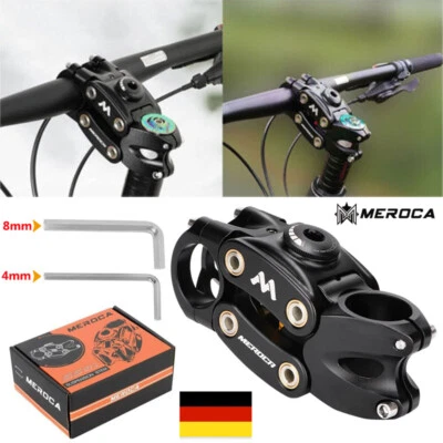 MEROCA 7°*90mm Federungs Vorbauten Viergelenk Vorbautens für Schotter MTB B-Bike
