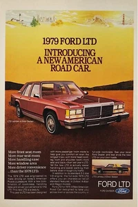 Ford LTD 1979 Print Ad "Introducing A New American Road Car" - Picture 1 of 7