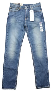 Pantalones de mezclilla ajustados Levi's 511 para hombre 32x34 lavado medio elásticos 5 bolsillos nuevos en stock - Imagen 1 de 14