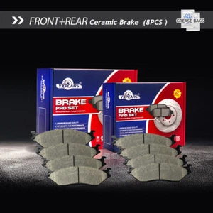 Pastillas de freno de disco de cerámica delanteras y traseras para Ford F-450 F-550 Super Duty - Imagen 1 de 6