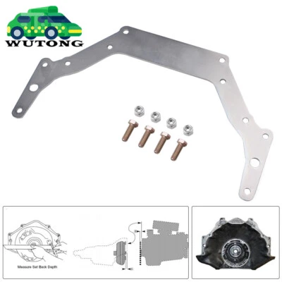 Silver For TH350 TH400 BOP-TO-Chevy Transmission Adapter Plate for 1962-Up Chevy - Image 1 of 4