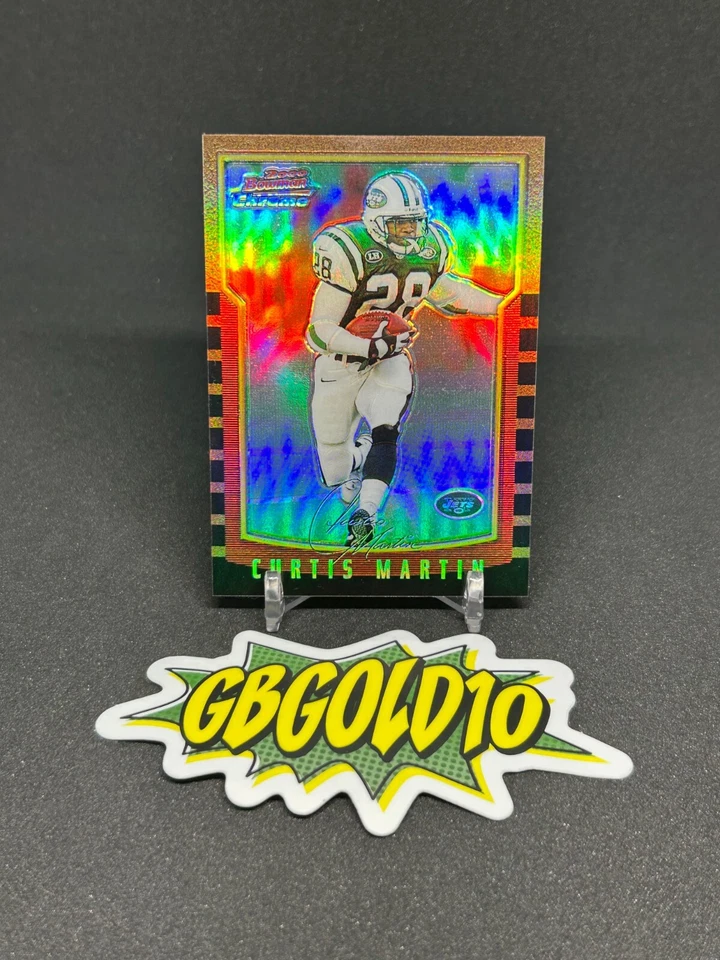 2000 Bowman Chrome Curtis Martin Refractor NY Jets Foto 1 de 2