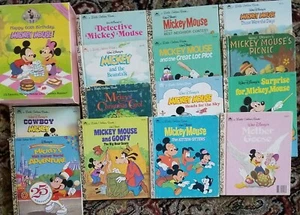 Happy 60th Birthday, Mickey Mouse 12 Favorite Little Golden Bks Set 1988 & 2more - Picture 1 of 6