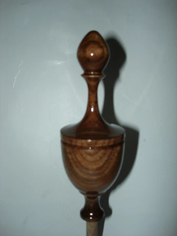 WOOD FINIAL UNFINISHED FOR CLOCK, BED OR FURNITURE  FINIAL  #29 Cover