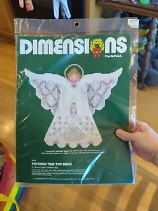 Dimensions Textured Tree Top Angel PlasticPoint # 9035 NEW Vintage 1983 NOS Kit - Picture 1 of 7