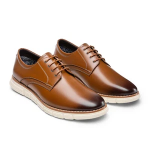 Men's Dress Sneakers Casual Oxford Formal Lightweight Daily Work Shoes - Picture 1 of 29