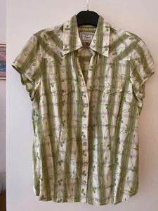 Tolle Bluse Esprit Gr L grüngemustert - Bild 1 von 8