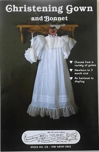 Gooseberry Hill Baby Christening Gown Bonnet Sewing Pattern Newborn-3 Months - Picture 1 of 1