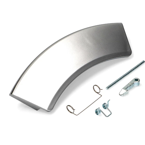 Kit maniglia porta oblò lavatrice Aeg Electrolux Silver argento 4055186482 - Immagine 1 di 4