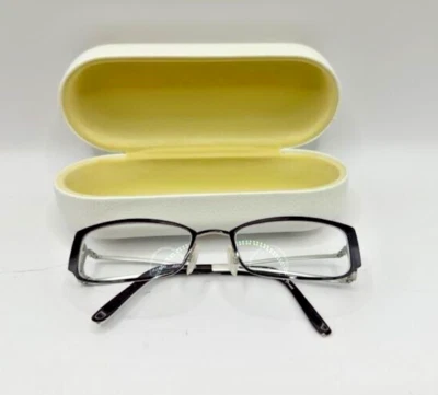 Marcos de gafas de diseño Chloe CL1208 púrpura/plateado 51-18-130 con estuche Francia Foto 1 de 4