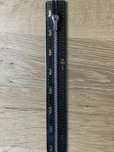 Opti Reißverschluss Metall 18 cm, neu u. ovp; schwarz; nicht teilbar - Bild 1 von 2