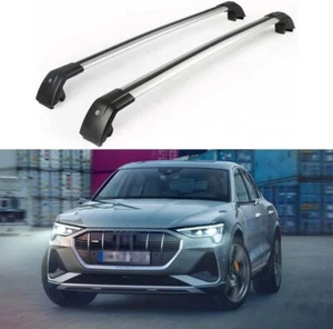 Lockable Roof Rail Rack Cross Bars Crossbar Fits for Audi E-tron Etron 2019-2023 - Picture 1 of 8