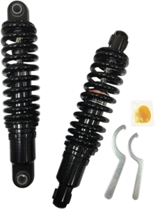 DRAG 12" BLK Ride-Height Adj. Shocks 1991-2017 Dyna FXD, FXDWG & FLD 1310-1666 - Picture 1 of 1