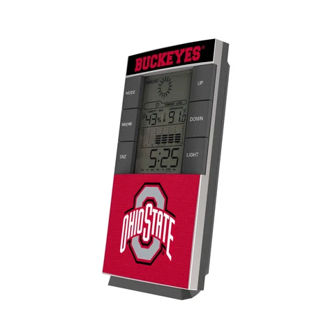 Ohio State Buckeyes Solid Wordmark Digital Desk Clock Cover