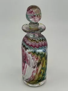 Botella de perfume con aroma a vidrio jaspeado firmado por Sanders & Wallace - Imagen 1 de 12