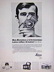PUBLICITÉ PRESSE 1968 APPAREIL PHOTO LEICA J'AI LE NOUVEAU REFLEX LEICAFLEX S.L - Foto 1 di 1