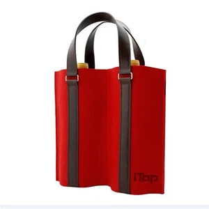 Geschenktaschen Verpackungstaschen Weintasche aus Filz, für 2 Flaschen Wein - Bild 1 von 4