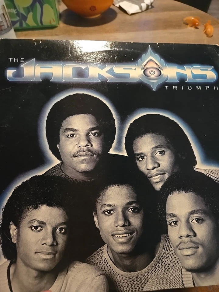 The Jacksons, Triumph LP 1980 Epic Records Lyric Sheet - Funk Soul vg+ Foto 1 de 4