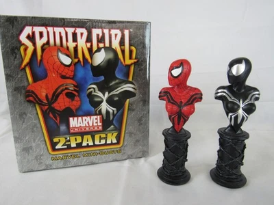 Mini estátua busto Bowen Designs Marvel 6" Spider-Girl pacote com 2 na caixa C435 - Imagem 1 de 4