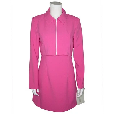 Conjunto de chaqueta y vestido rosa XOXO talla 9 vintage años 90 2 piezas nuevo con etiquetas retro mod Jackie O Foto 1 de 4
