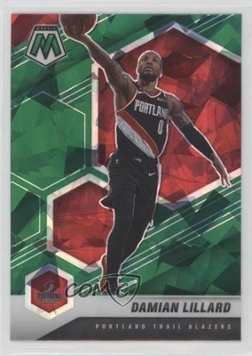 Mosaico Panini 2020-21 verde hielo Prizm Damian Lillard #93 Foto 1 de 2