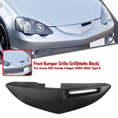Front Bumper Upper Grille For Acura RSX Honda Integra 02-04 03 Fiberglass Matte - Imagem 1 de 4