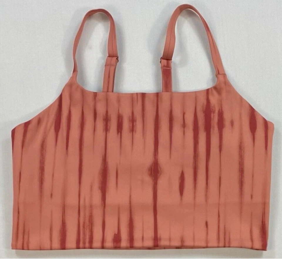 Nike One Light Support Longline Printed Sports Bra FZ6749-634 Women’s Medium