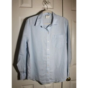 GAP Damen hellblau Leinenmischung Easy Shirt Gr. L - Bild 1 von 3