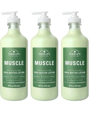 Village Naturals Therapy Muscle Shea Butter Lotion, Eucalyptus Mint Scent, 16 Fl - Image 1 of 2