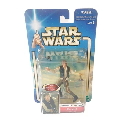 Star Wars Han Solo Endor Raid 3.75" Figure Return of the Jedi 2002 Hasbro Sealed - image 1 of 4