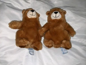 Charmin Bär Plüsch Paar Menge 2 sitzende Bären 8 cm - Bild 1 von 24