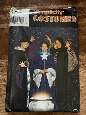 Vintage Simplicity Pattern #0647 Girls Boys Wizard Costume Halloween UNCUT 7-14 - Image 1 of 2