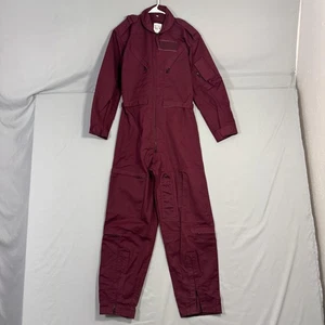Aureus Coveralls Mens 38R Poly Cotton Uniform Jumpsuit Zip Pockets Workwear - Picture 1 of 13