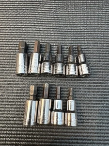 10pc Sears Craftsman USA Metric SAE Hex Bits Etched 4/5/6/7/8/10mm 42679 - Picture 1 of 16