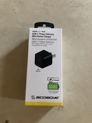 Adaptador de carga rápida USB-C Scosche PD30 - 30W Foto 1 de 2