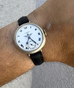 Reloj Militar Vintage U Nardin Plata Fuerza Aérea Argentina Raro, Circa 1940’s - Imagen 1 de 16