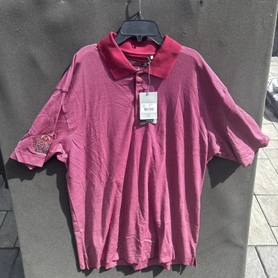 Cutter & Buck Golf Shirt Polo DryTec Bacardi Sleeve & Back Logo XL Maroon NWT - Image 1 of 4