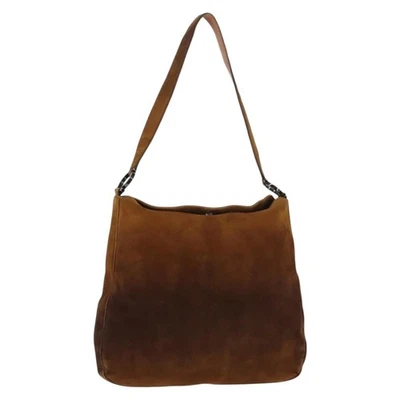 Salvatore Ferragamo Gancini наплечная сумка замшевый коричневый подлинный BA6808 - Изображение 1 из 4