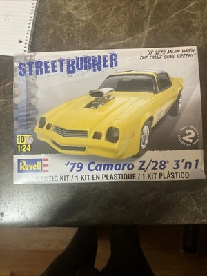 Revell Streetburner 1979 Camaro Z28 3 in 1 Plastic Model Kit 1:24 New Sealed Car - Image 1 of 4