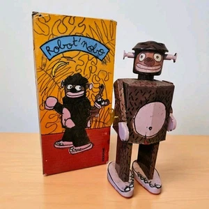 Robot Nobo Tin Plate Wind Up Toy Very Rare. Made by Atomic Soda - French 1990's - Picture 1 of 7